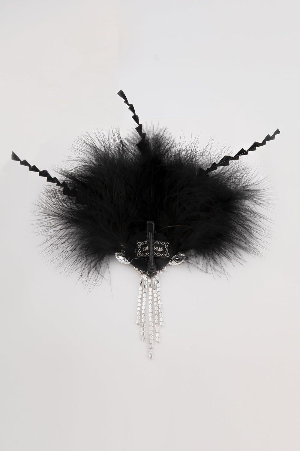 imageBABEYOND Flapper Headpiece for Women  Flapper Feather Headband 1920s Gatsby Headpiece Vintage Accessories for Women