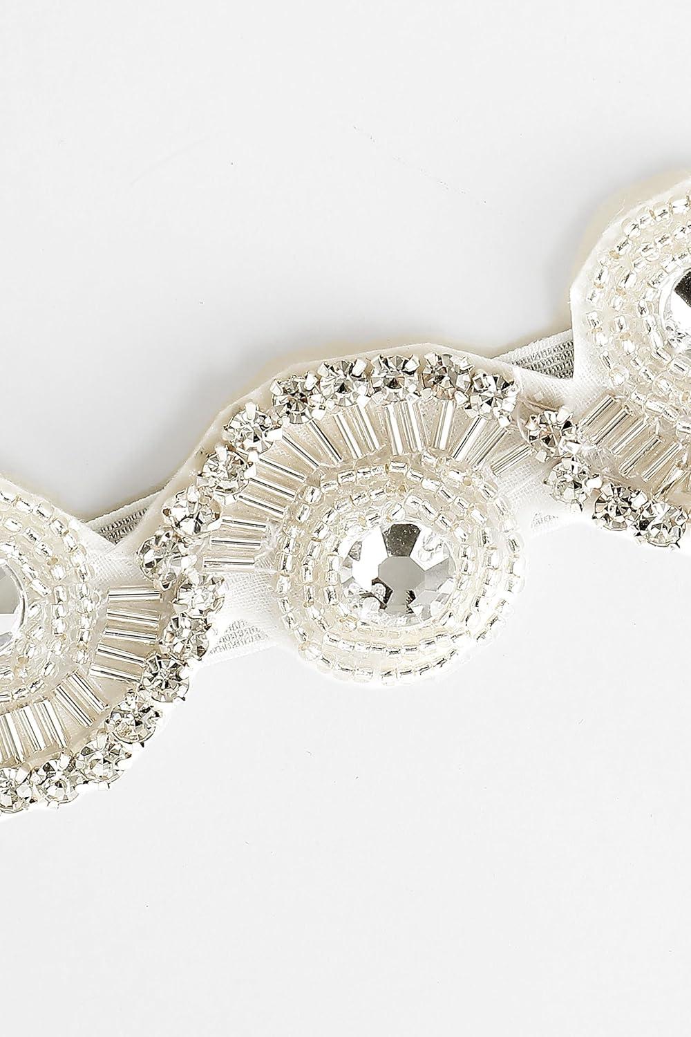 imageBABEYOND Flapper Headpiece for Women  Roaring 20s Headband 1920s Gatsby Headpiece Vintage Accessories for WomenSilver