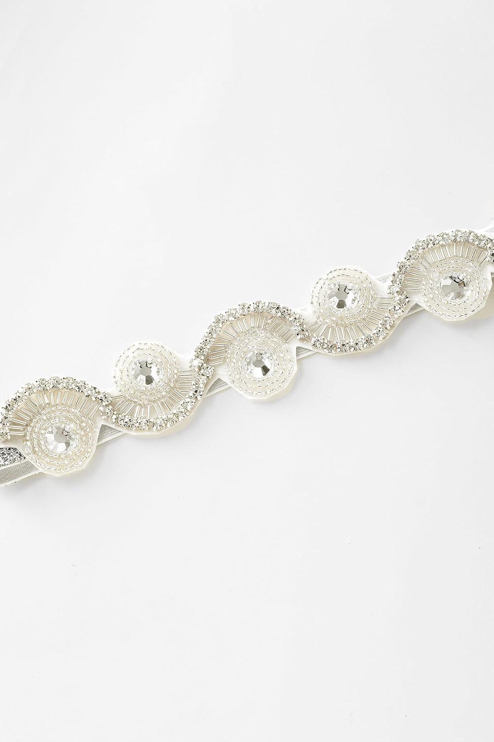 imageBABEYOND Flapper Headpiece for Women  Roaring 20s Headband 1920s Gatsby Headpiece Vintage Accessories for WomenSilver