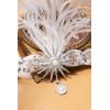 imageBABAYOND 1920s Flapper Headband  Feather Headpiece for Women  Roaring 20s Great Gatsby Hair Accessory