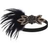 imageBABEYOND 1920s Accessories for Women  Flapper Headpiece Great Gatsby Accessories for Women Pearl Bracelet Necklace GlovesBlack Gold
