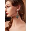 imageBABEYOND 1920s Flapper Art Deco Gatsby Earrings 20s Flapper Gatsby Accessories Vintage Wedding Dangle Pearl EarringsGray