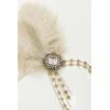 imageBABEYOND 1920s Flapper Gatsby Headband Roaring 20s Party HeadpieceChampagne