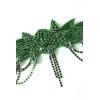 imageBABEYOND 1920s Flapper Headpiece Roaring 20s Headband Great Gatsby Headband Chain for Women Vintage Hair AccessoryGreen