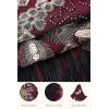 imageBABEYOND 1920s Vintage Peacock Sequined Dress Gatsby Fringed Flapper Dress Roaring 20s Party DressGold Winered