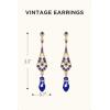 imageBABEYOND 1920s Vintage Wedding Pearl Dangle Drop Earrings Art Deco Gatsby Earringsgoldblue