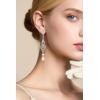 imageBABEYOND 1920s Vintage Wedding Pearl Dangle Drop Earrings Art Deco Gatsby Earringssilverchampagne