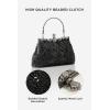 imageBABEYOND Evening Clutch Purses for Women  Vintage Evening Bag Accessories for Women Gatsby 1920s Beaded Sequin Pearl ClutchBlack