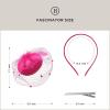 imageBABEYOND Fascinator Hat Veil Feather Fascinators Hair Clip Tea Party Pillbox Derby Hat Fascinator Bridal WeddingFuchsia