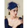 imageBABEYOND Fascinator Hat Veil Feather Fascinators Hair Clip Tea Party Pillbox Derby Hat Fascinator Bridal WeddingKnavy