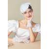 imageBABEYOND Fascinator Hat Veil Feather Fascinators Hair Clip Tea Party Pillbox Derby Hat Fascinator Bridal WeddingWhite