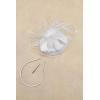 imageBABEYOND Fascinator Hat Veil Feather Fascinators Hair Clip Tea Party Pillbox Derby Hat Fascinator Bridal WeddingWhite
