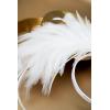 imageBABEYOND Fascinator Hats for Women Feather Headband Kentucky Headpiece Gatsby Derby Hat for Cocktail Wedding Tea PartyWhite