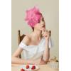imageBABEYOND Fascinator Hats for Women Tea Party Hat Kentucky Fascinators Headband Derby Hats Wedding Flower Feathers Hair ClipHot Pink