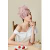 imageBABEYOND Fascinator Hats for Women Tea Party Hat Kentucky Fascinators Headband Derby Hats Wedding Flower Feathers Hair ClipNude Pink