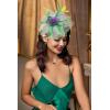 imageBABEYOND Fascinator Hats for Women Tea Party Hat Kentucky Fascinators Headband Derby Hats Wedding Flower Feathers Hair ClipYellow Green Purple