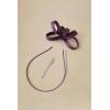 imageBABEYOND Fascinator Headband for Women  Tea Party Kentucky Bow Headband Derby Bridal Wedding Daily Headpiece with Hair ClipDark Purple
