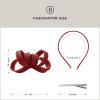 imageBABEYOND Fascinator Headband for Women  Tea Party Kentucky Bow Headband Derby Bridal Wedding Daily Headpiece with Hair ClipRed