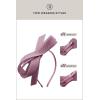 imageBABEYOND Fascinator Headband for Women  Tea Party Kentucky Bow Headband Derby Cocktail Wedding Ribbon Hair Clip for DailyLight Purple
