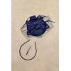 imageBABEYOND Fascinators Hat Veil Feather Hair Clip Tea Party Kentucky Pillbox Derby Bridal for WeddingDark Blue