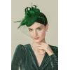 imageBABEYOND Fascinators Hat Veil Feather Hair Clip Tea Party Kentucky Pillbox Derby Bridal for WeddingDark Green