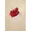imageBABEYOND Fascinators Hat Veil Feather Hair Clip Tea Party Kentucky Pillbox Derby Bridal for WeddingRed