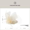 imageBABEYOND Fascinators Hats for Women  Mini Top Tea Party Hat Veil Feather Kentucky Fascinator Flower Mesh Hat Hair ClipBeige