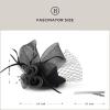 imageBABEYOND Fascinators Hats for Women  Mini Top Tea Party Hat Veil Feather Kentucky Fascinator Flower Mesh Hat Hair ClipBlack
