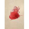imageBABEYOND Fascinators Hats for Women  Mini Top Tea Party Hat Veil Feather Kentucky Fascinator Flower Mesh Hat Hair ClipRed