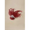 imageBABEYOND Fascinators Hats for Women  Tea Party Hat Kentucky Fascinator Derby Feather Flower Hair Clip Bridal WeddingRed