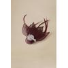 imageBABEYOND Fascinators Hats for Women  Tea Party Hat Kentucky Fascinator Derby Feather Flower Hair Clip Bridal WeddingWine Red