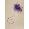 imageBABEYOND Fascinators Hats for Women  Tea Party Kentucky Fascinator Derby Hat Feathers Flower Mesh Knot Veil Headband Light BluePurple