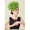 imageBABEYOND Fascinators Hats for Women  Tea Party Kentucky Fascinator Derby Hat Mesh Flower Fluffy Headband with Hair ClipGreen