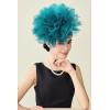 imageBABEYOND Fascinators Hats for Women  Tea Party Kentucky Fascinator Derby Hat Mesh Flower Fluffy Headband with Hair ClipLake Blue