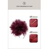imageBABEYOND Fascinators Hats for Women  Tea Party Kentucky Fascinator Derby Hat Mesh Flower Fluffy Headband with Hair ClipWine Red