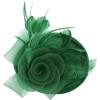 imageBABEYOND Fascinators Hats for Women  Tea Party Kentucky Fascinator Derby Pillbox Hat Mesh Feathers Headband with Hair ClipGreen