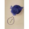 imageBABEYOND Fascinators Hats for Women  Tea Party Kentucky Fascinator Derby Pillbox Hat Mesh Feathers Headband with Hair ClipNavy Blue