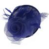 imageBABEYOND Fascinators Hats for Women  Tea Party Kentucky Fascinator Derby Pillbox Hat Mesh Feathers Headband with Hair ClipNavy Blue