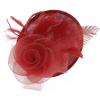 imageBABEYOND Fascinators Hats for Women  Tea Party Kentucky Fascinator Derby Pillbox Hat Mesh Feathers Headband with Hair ClipRed