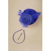imageBABEYOND Fascinators Hats for Women  Tea Party Kentucky Fascinator Derby Pillbox Hat Mesh Feathers Headband with Hair ClipRoyal Blue