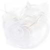 imageBABEYOND Fascinators Hats for Women  Tea Party Kentucky Fascinator Derby Pillbox Hat Mesh Feathers Headband with Hair ClipWhite