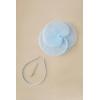 imageBABEYOND Fascinators Hats for Women  Tea Party Kentucky Hat Derby Headband Elegant Wedding Party Bride Hat with Hair ClipLight Blue