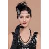 imageBABEYOND Flapper Headpiece for Women  1920s Headband Flapper Feather Headpiece Gatsby Headpiece Roaring 20s AccessoriesBlack