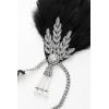imageBABEYOND Flapper Headpiece for Women  1920s Headband Flapper Feather Headpiece Gatsby Headpiece Roaring 20s AccessoriesBlack
