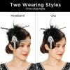 imageBABEYOND Flapper Headpiece for Women  Flapper Feather Headband 1920s Gatsby Headpiece Vintage Accessories for Women