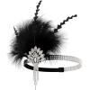 imageBABEYOND Flapper Headpiece for Women  Flapper Feather Headband 1920s Gatsby Headpiece Vintage Accessories for Women