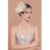 imageBABEYOND Flapper Headpiece for Women  Flapper Feather Headband 1920s Gatsby Headpiece Vintage Accessories for WomenChampagne