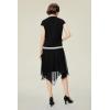 imageBABEYOND Gatsby Dress for Women  Chiffon Flapper Dress LowWaist 1920s Roaring 20s Great Gatsby PartyBlack