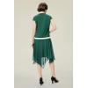 imageBABEYOND Gatsby Dress for Women  Chiffon Flapper Dress LowWaist 1920s Roaring 20s Great Gatsby PartyGreen