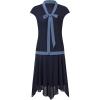 imageBABEYOND Gatsby Dress for Women  Chiffon Flapper Dress LowWaist 1920s Roaring 20s Great Gatsby PartyNavy Blue
